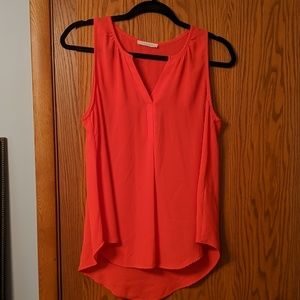 Lush sleeveless shirt. Neon orange